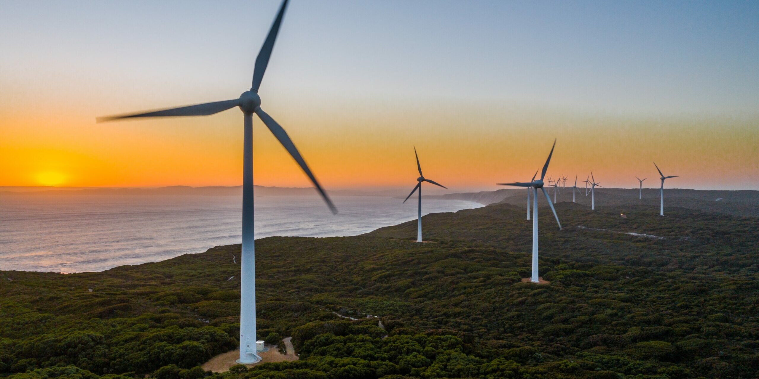 Sunset,In,Albany,Western,Australia,Near,The,Wind,Farms